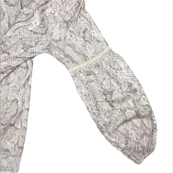 Anthropologie Mini Dress Tunic Coverup Camilla Snake Print Crochet Henley NEW M - Picture 7 of 16